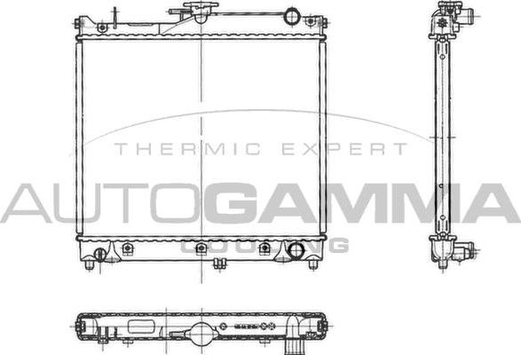 Autogamma 103064 - Радиатор, охлаждане на двигателя vvparts.bg