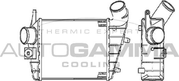 Autogamma 103011 - Интеркулер (охладител за въздуха на турбината) vvparts.bg