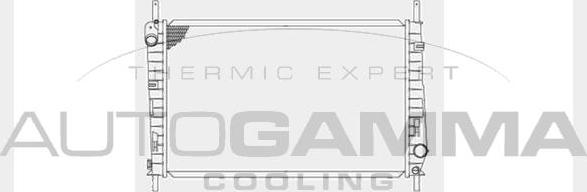 Autogamma 103100 - Радиатор, охлаждане на двигателя vvparts.bg