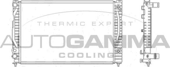 Autogamma 103864 - Радиатор, охлаждане на двигателя vvparts.bg