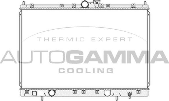 Autogamma 103865 - Радиатор, охлаждане на двигателя vvparts.bg