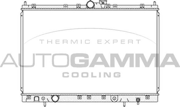 Autogamma 103866 - Радиатор, охлаждане на двигателя vvparts.bg