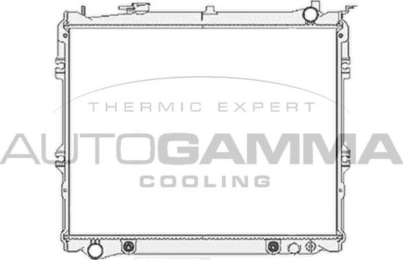 Autogamma 103804 - Радиатор, охлаждане на двигателя vvparts.bg