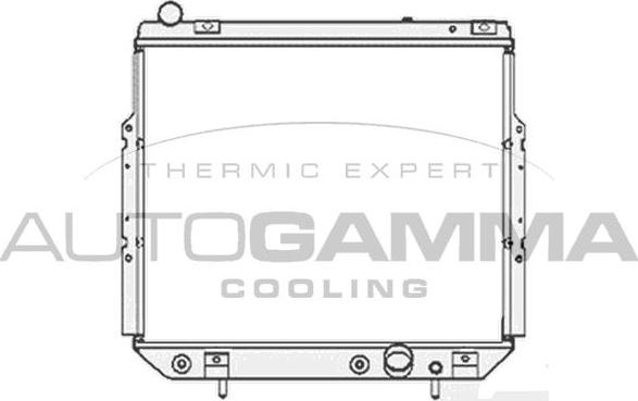Autogamma 103801 - Радиатор, охлаждане на двигателя vvparts.bg