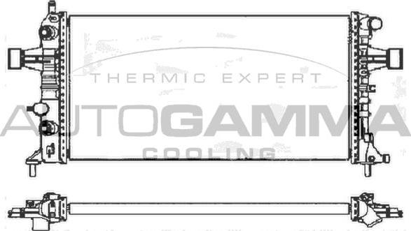 Autogamma 103368 - Радиатор, охлаждане на двигателя vvparts.bg