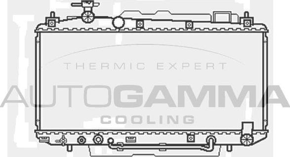 Autogamma 103371 - Радиатор, охлаждане на двигателя vvparts.bg