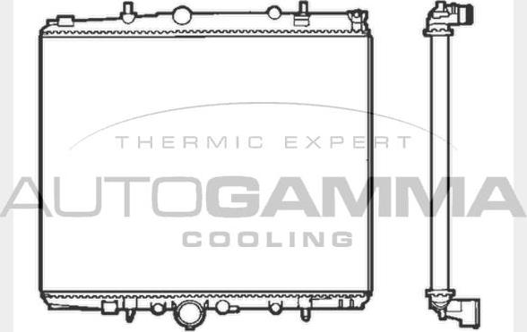 Autogamma 103223 - Радиатор, охлаждане на двигателя vvparts.bg
