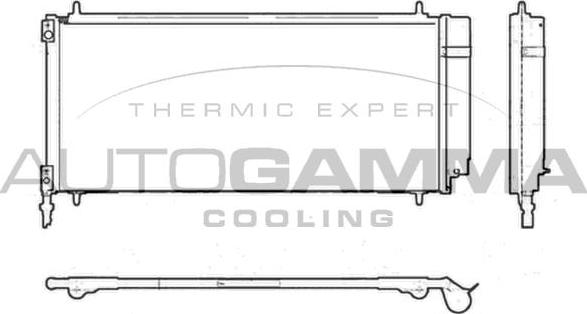 Autogamma 103709 - Кондензатор, климатизация vvparts.bg