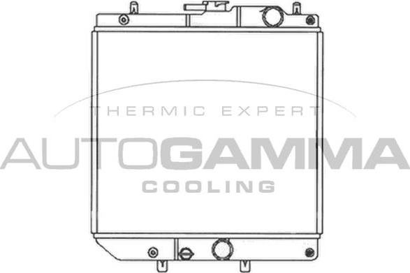 Autogamma 103789 - Радиатор, охлаждане на двигателя vvparts.bg