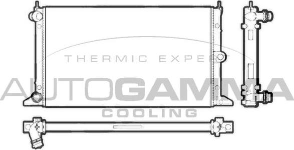 Autogamma 102951 - Радиатор, охлаждане на двигателя vvparts.bg
