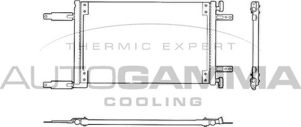 Autogamma 102966 - Кондензатор, климатизация vvparts.bg