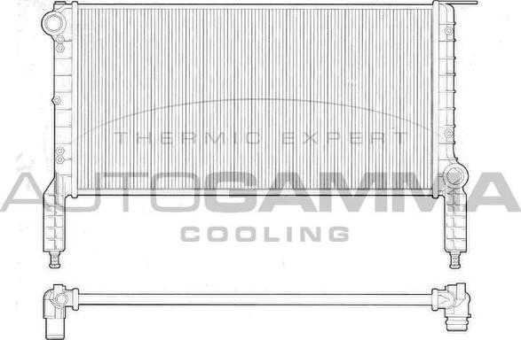 Autogamma 102963 - Радиатор, охлаждане на двигателя vvparts.bg