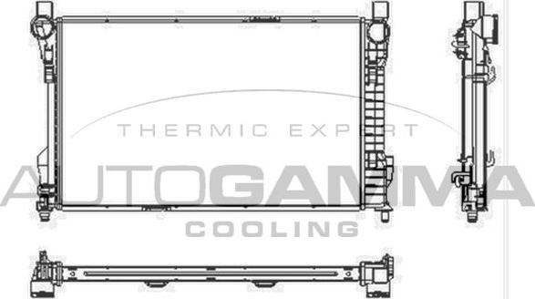 Autogamma 102920 - Радиатор, охлаждане на двигателя vvparts.bg