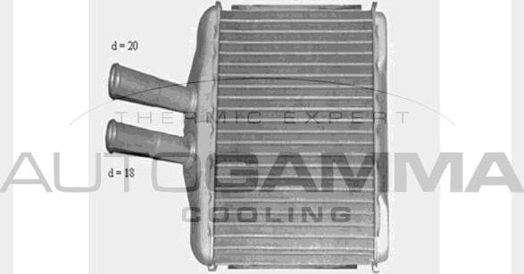 Autogamma 102585 - Топлообменник, отопление на вътрешното пространство vvparts.bg