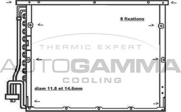 Autogamma 102604 - Кондензатор, климатизация vvparts.bg