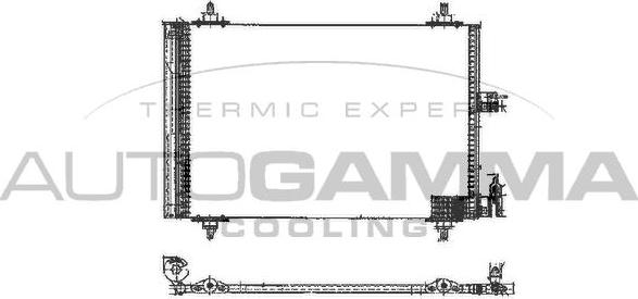 Autogamma 102627 - Кондензатор, климатизация vvparts.bg