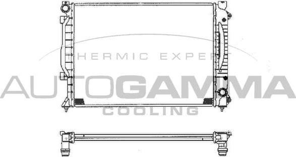 Autogamma 102028 - Радиатор, охлаждане на двигателя vvparts.bg