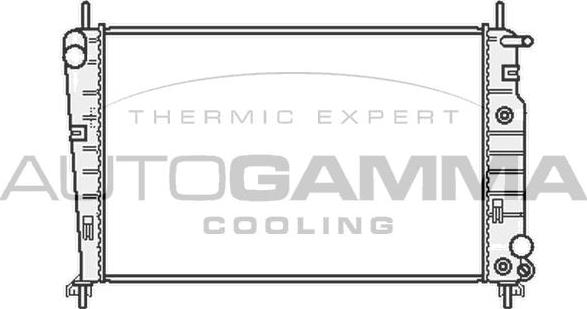 Autogamma 102070 - Радиатор, охлаждане на двигателя vvparts.bg