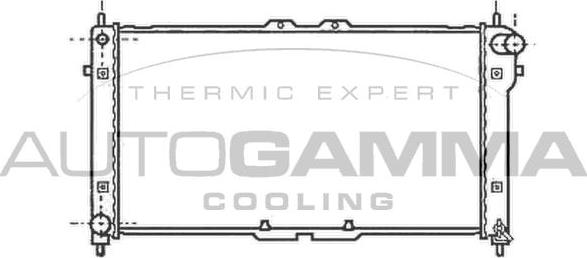 Autogamma 102140 - Радиатор, охлаждане на двигателя vvparts.bg