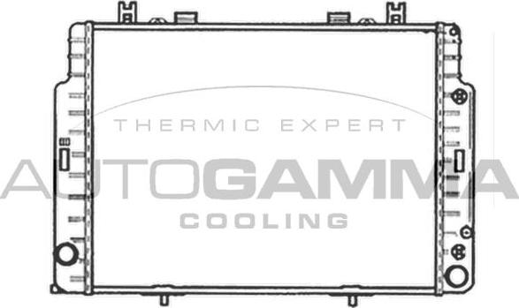 Autogamma 102163 - Радиатор, охлаждане на двигателя vvparts.bg