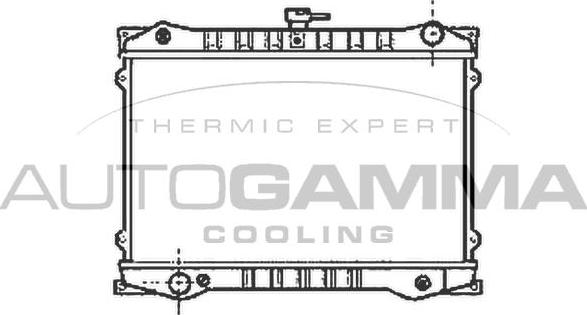 Autogamma 102183 - Радиатор, охлаждане на двигателя vvparts.bg