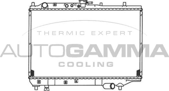 Autogamma 102135 - Радиатор, охлаждане на двигателя vvparts.bg