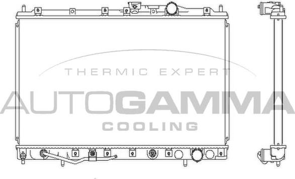 Autogamma 102175 - Радиатор, охлаждане на двигателя vvparts.bg