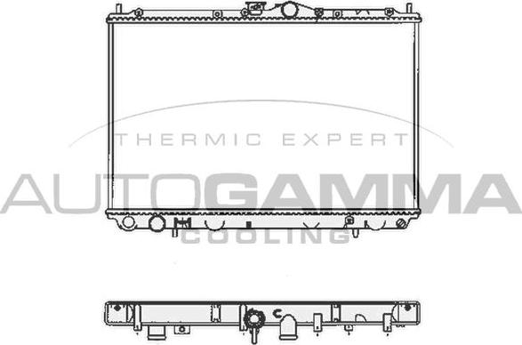 Autogamma 102171 - Радиатор, охлаждане на двигателя vvparts.bg