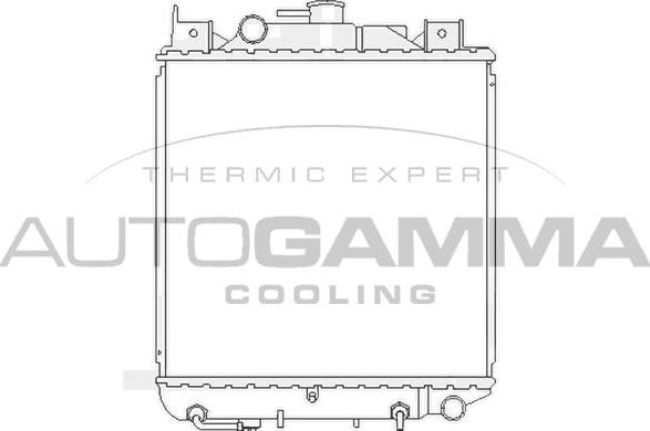Autogamma 102340 - Радиатор, охлаждане на двигателя vvparts.bg