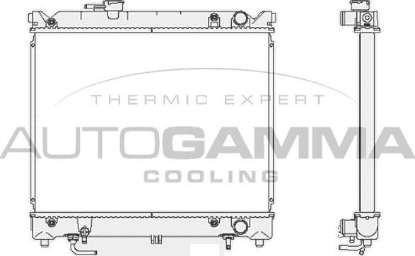 Autogamma 102342 - Радиатор, охлаждане на двигателя vvparts.bg