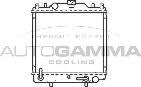 Autogamma 102319 - Радиатор, охлаждане на двигателя vvparts.bg