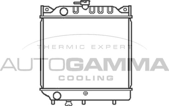 Autogamma 102332 - Радиатор, охлаждане на двигателя vvparts.bg