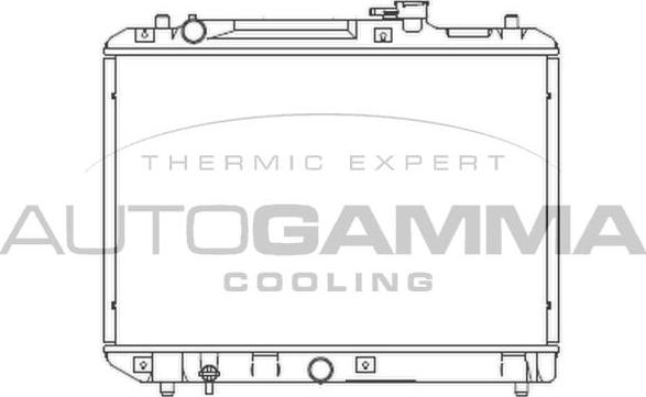 Autogamma 102320 - Радиатор, охлаждане на двигателя vvparts.bg