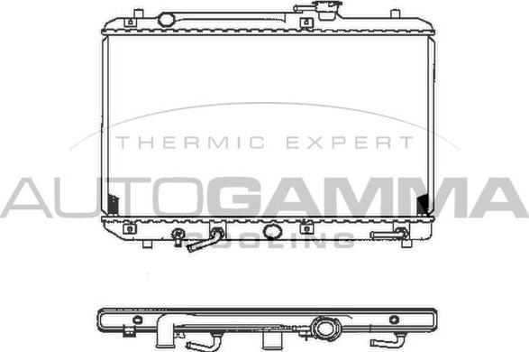 Autogamma 102321 - Радиатор, охлаждане на двигателя vvparts.bg