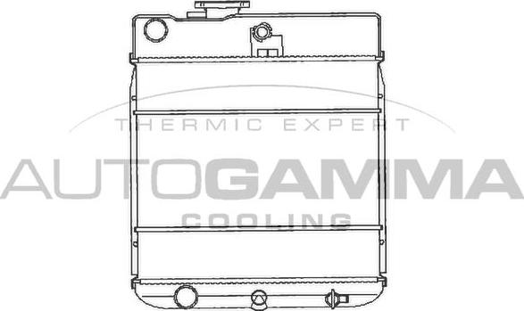 Autogamma 102268 - Радиатор, охлаждане на двигателя vvparts.bg