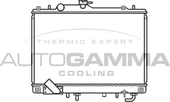 Autogamma 102210 - Радиатор, охлаждане на двигателя vvparts.bg