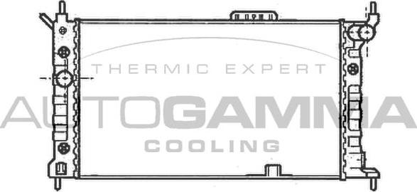 Autogamma 102217 - Радиатор, охлаждане на двигателя vvparts.bg