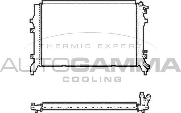 Autogamma 107437 - Радиатор, охлаждане на двигателя vvparts.bg