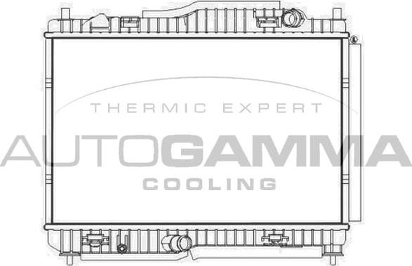 Autogamma 107581 - Радиатор, охлаждане на двигателя vvparts.bg