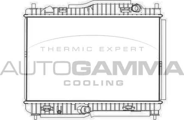 Autogamma 107582 - Радиатор, охлаждане на двигателя vvparts.bg