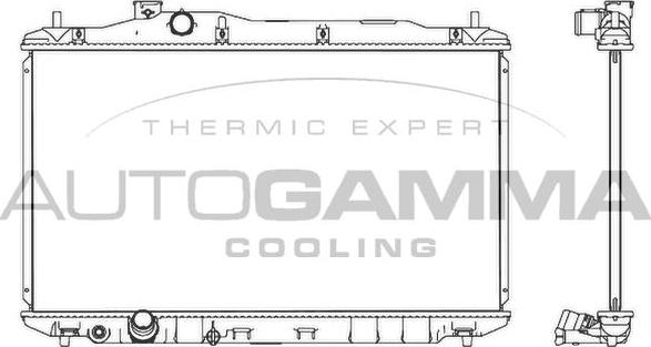 Autogamma 107530 - Радиатор, охлаждане на двигателя vvparts.bg