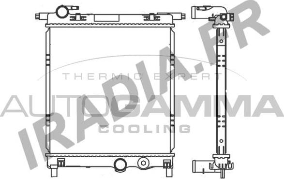 Autogamma 107107 - Радиатор, охлаждане на двигателя vvparts.bg