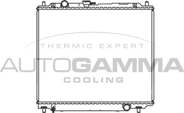 Autogamma 107251 - Радиатор, охлаждане на двигателя vvparts.bg