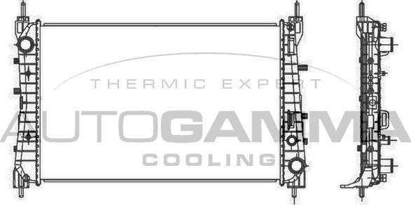 Autogamma 107213 - Радиатор, охлаждане на двигателя vvparts.bg