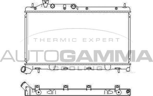 Autogamma 107239 - Радиатор, охлаждане на двигателя vvparts.bg