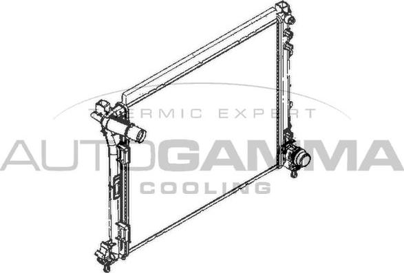 Autogamma 110002 - Радиатор, охлаждане на двигателя vvparts.bg