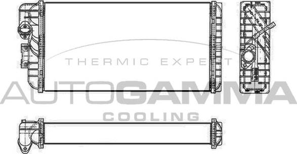 Autogamma 304508 - Топлообменник, отопление на вътрешното пространство vvparts.bg