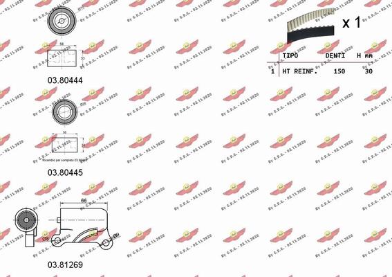 Autokit 04.5448 - Комплект ангренажен ремък vvparts.bg