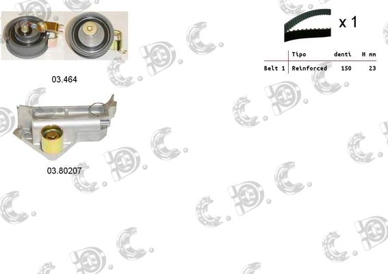 Autokit 04.5098 - Комплект ангренажен ремък vvparts.bg