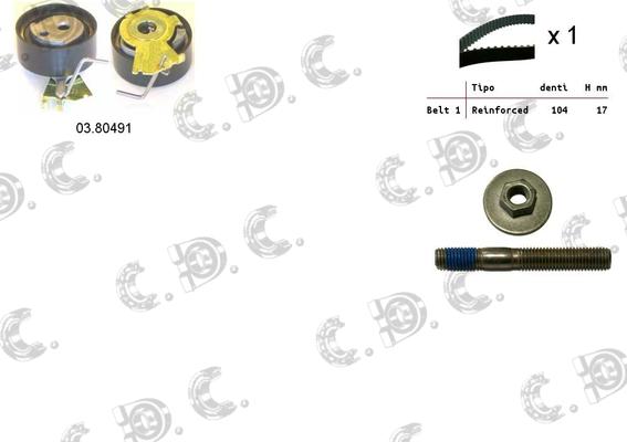 Autokit 04.5048 - Комплект ангренажен ремък vvparts.bg